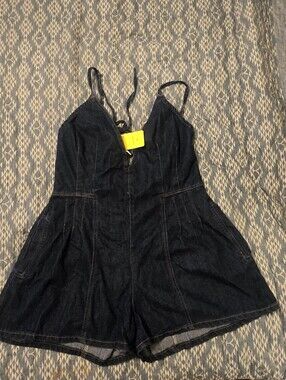 Womens Blue Jean Romper